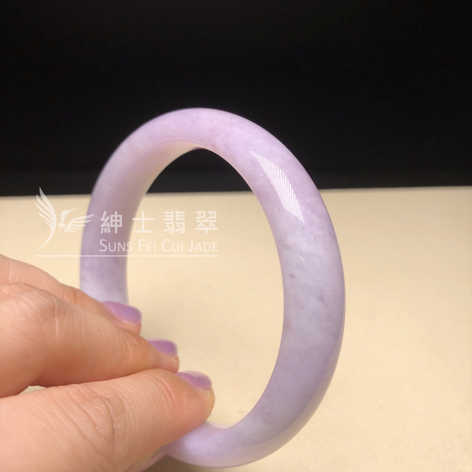 木那紫翡翠福鐲59mm  YM00238