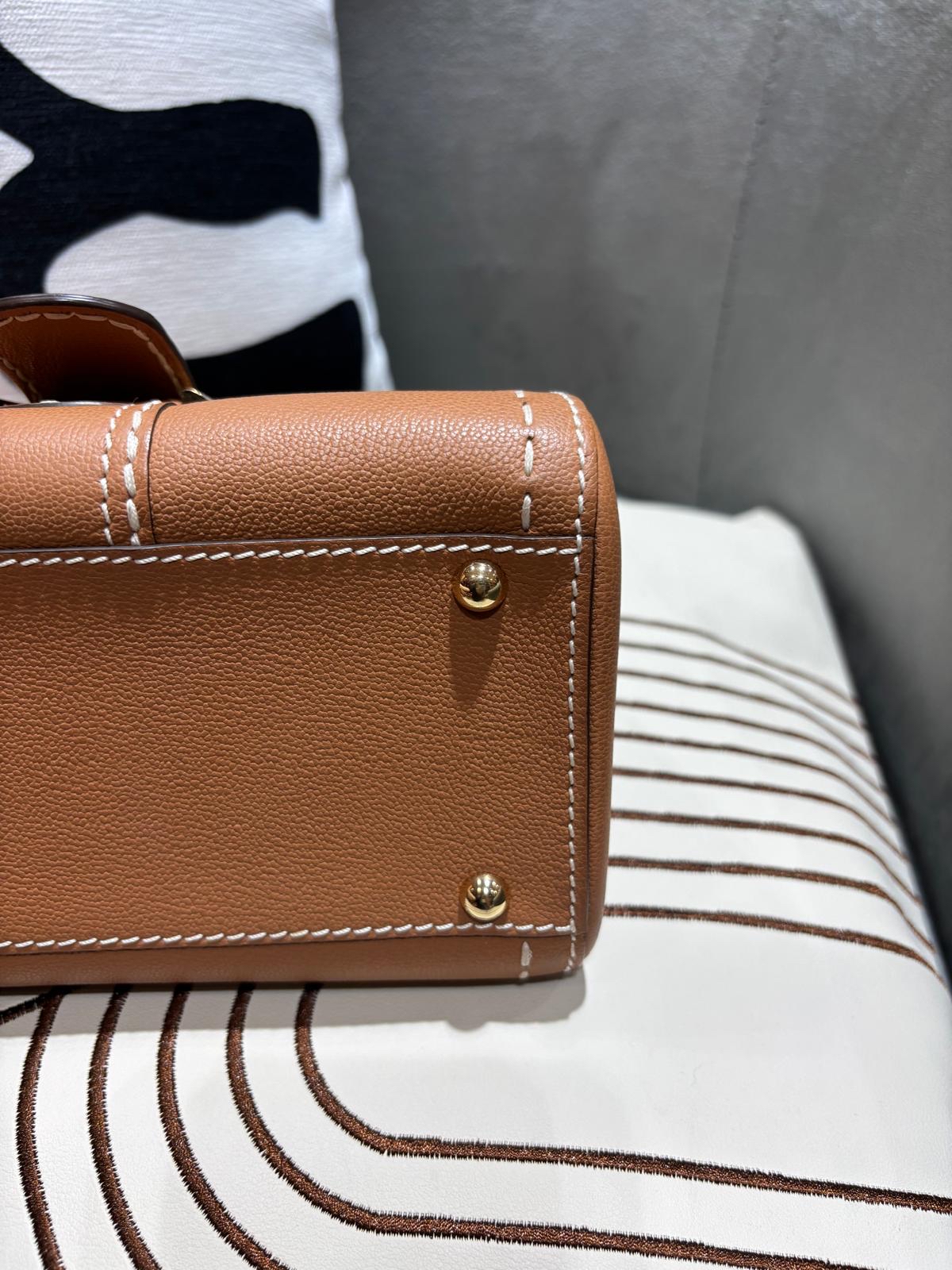 Delvaux Brillant Mini Surpiqué rodeo calfskin 100%Authentic ,98%new✅dust bag  