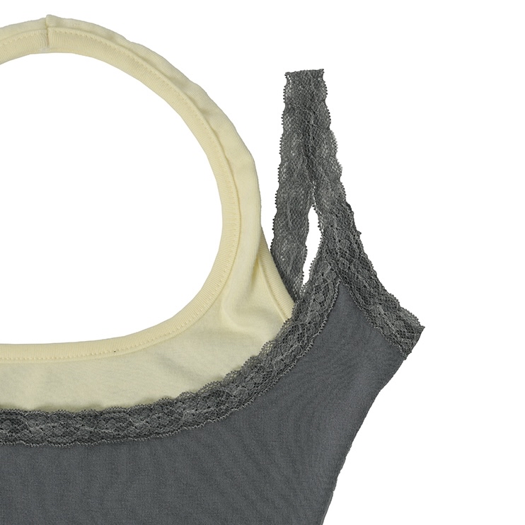 Lace-Trim Halter Layered Tank Top