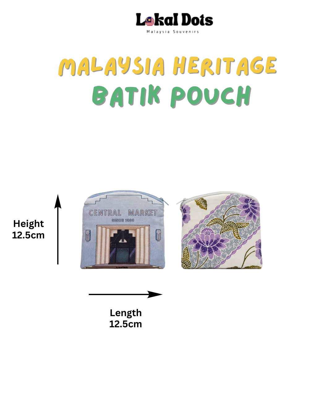 LD46 - Malaysia Heritage Batik Pouch (Central Market)