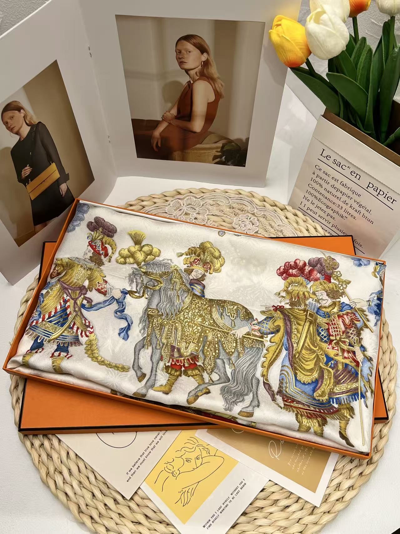Hermès Les Fêtes du Roi Soleil Scarf