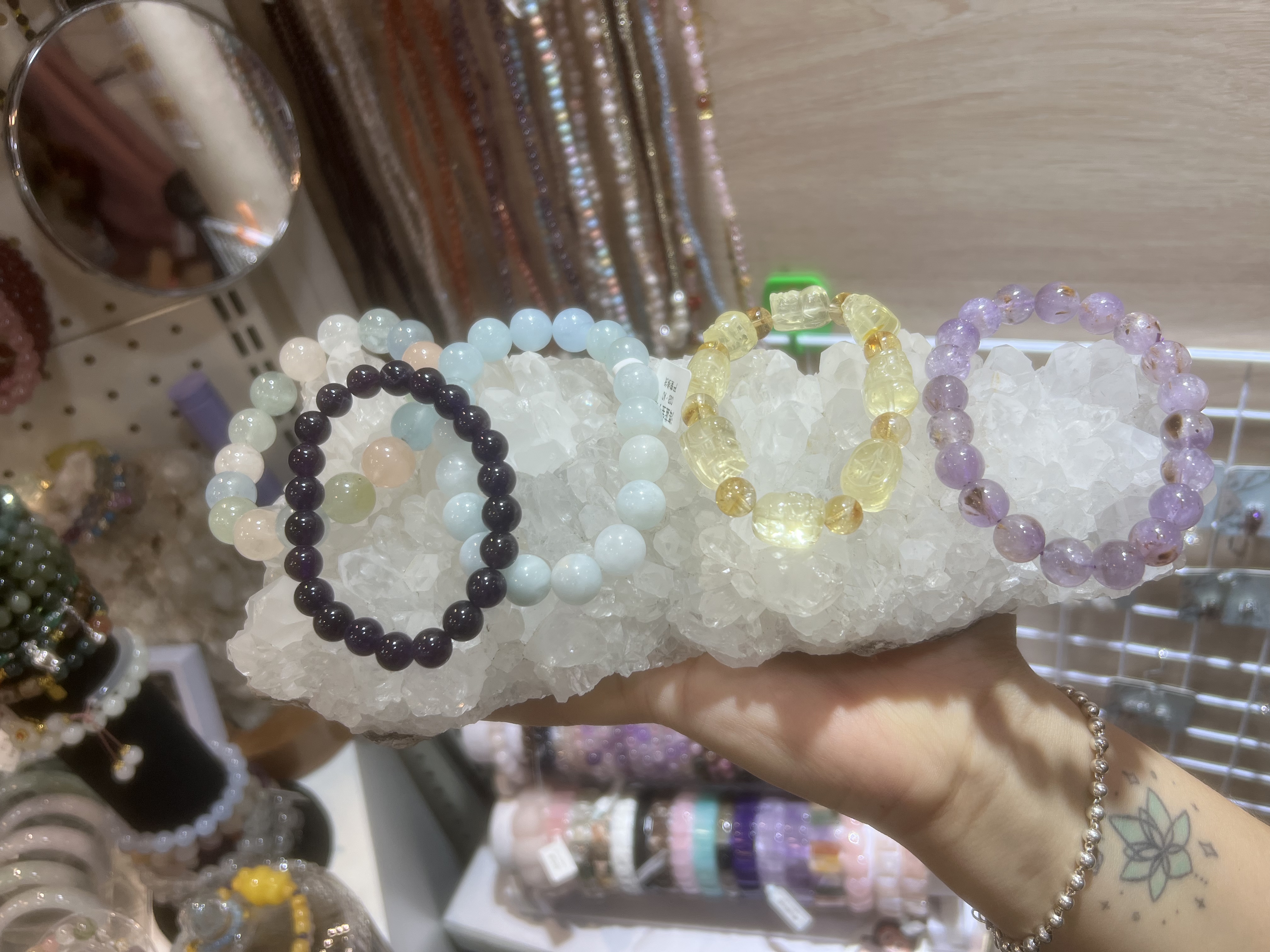 巨型白水晶原石平板