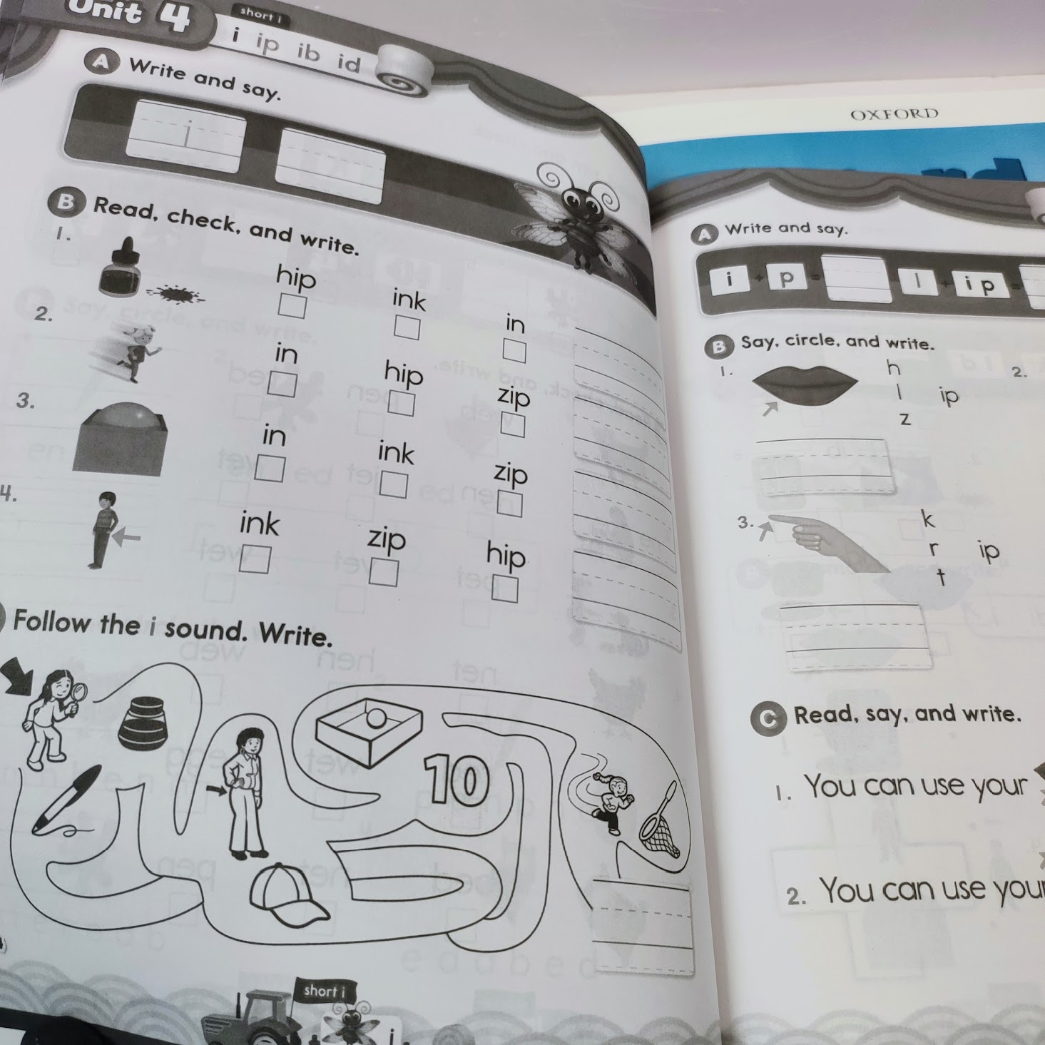 點讀Oxford Phonics World (Level 1-5) 牛津練習本一套10本 自然拼讀phonics字母發音教材  C26