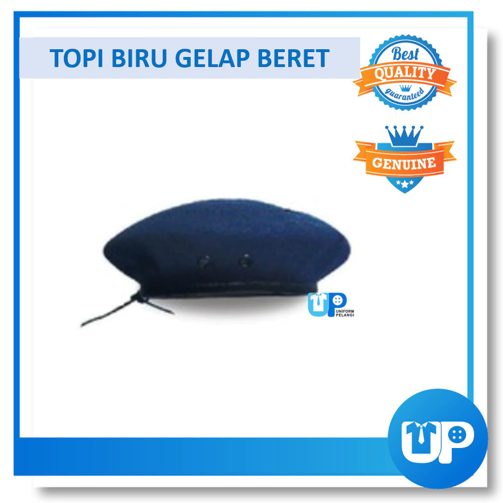 Beret Kosong Kadet Sekolah Kokurikulum Topi Sahaja Pengakap Bomba Kaspa BSMM KRS TKRS Hijau Oren Maroon Biru tua Hitam