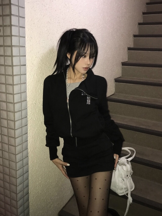 Wool Blend Cargo Mini Skort