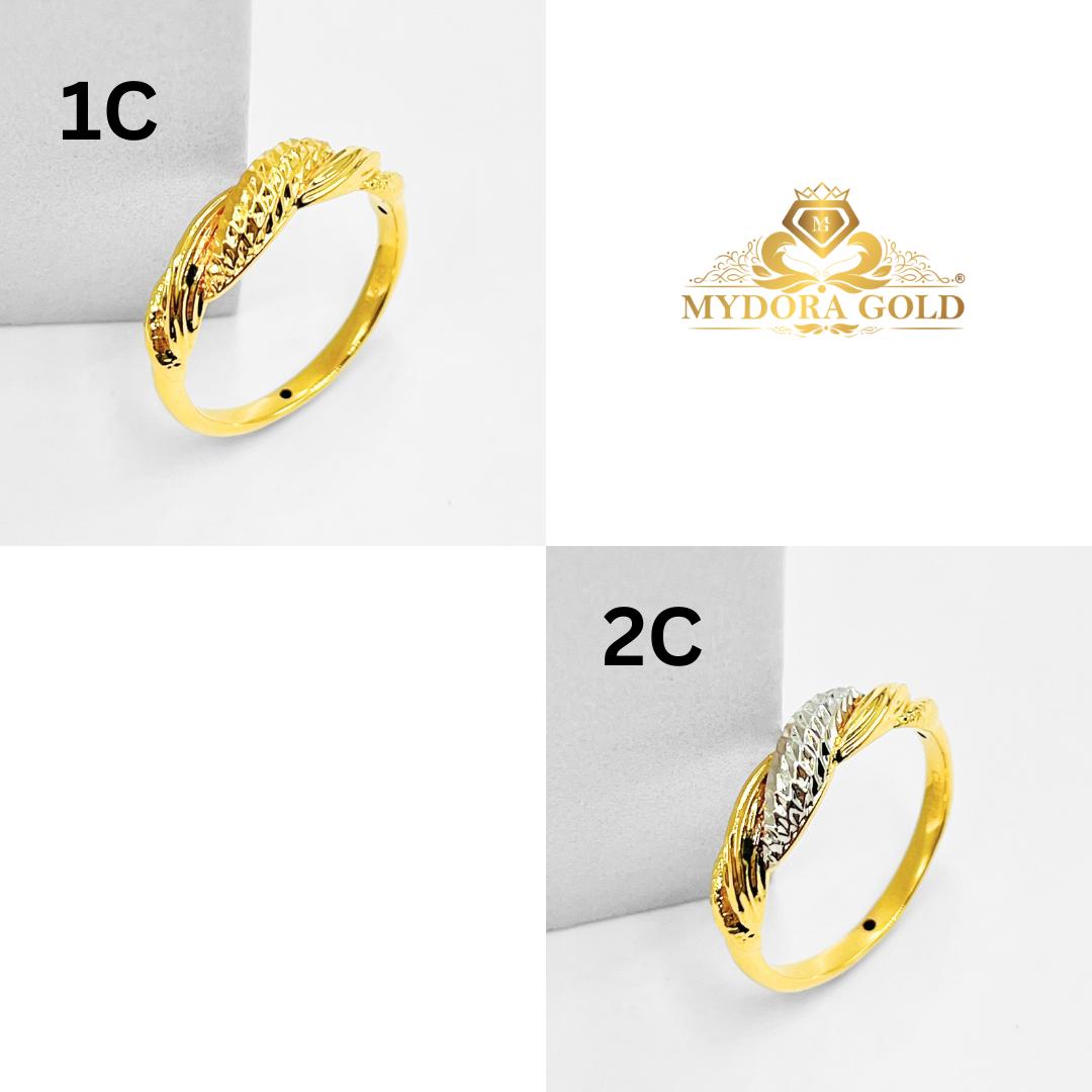 MYDORA Cincin Sunlit Twist (5G) l EMAS 916/22K
