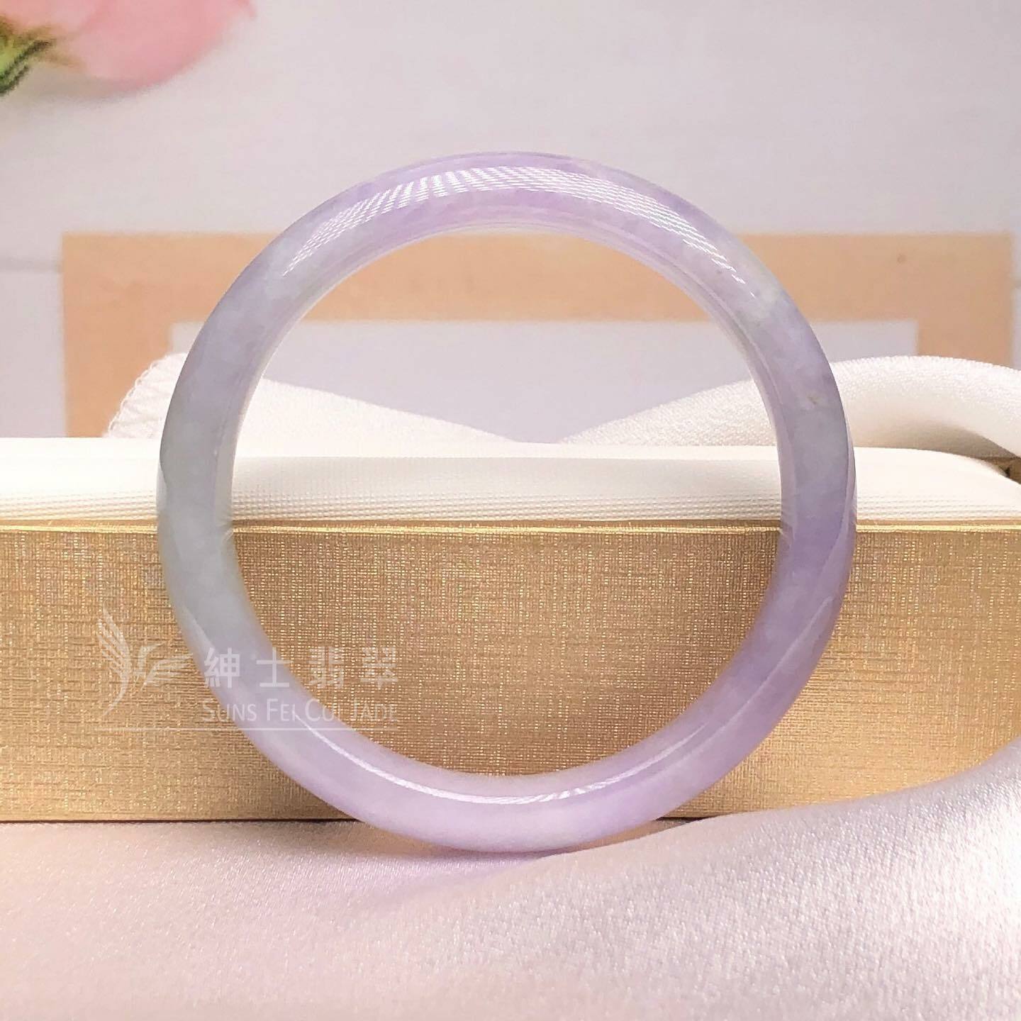 大馬坎藍紫春彩福鐲 54.4mm