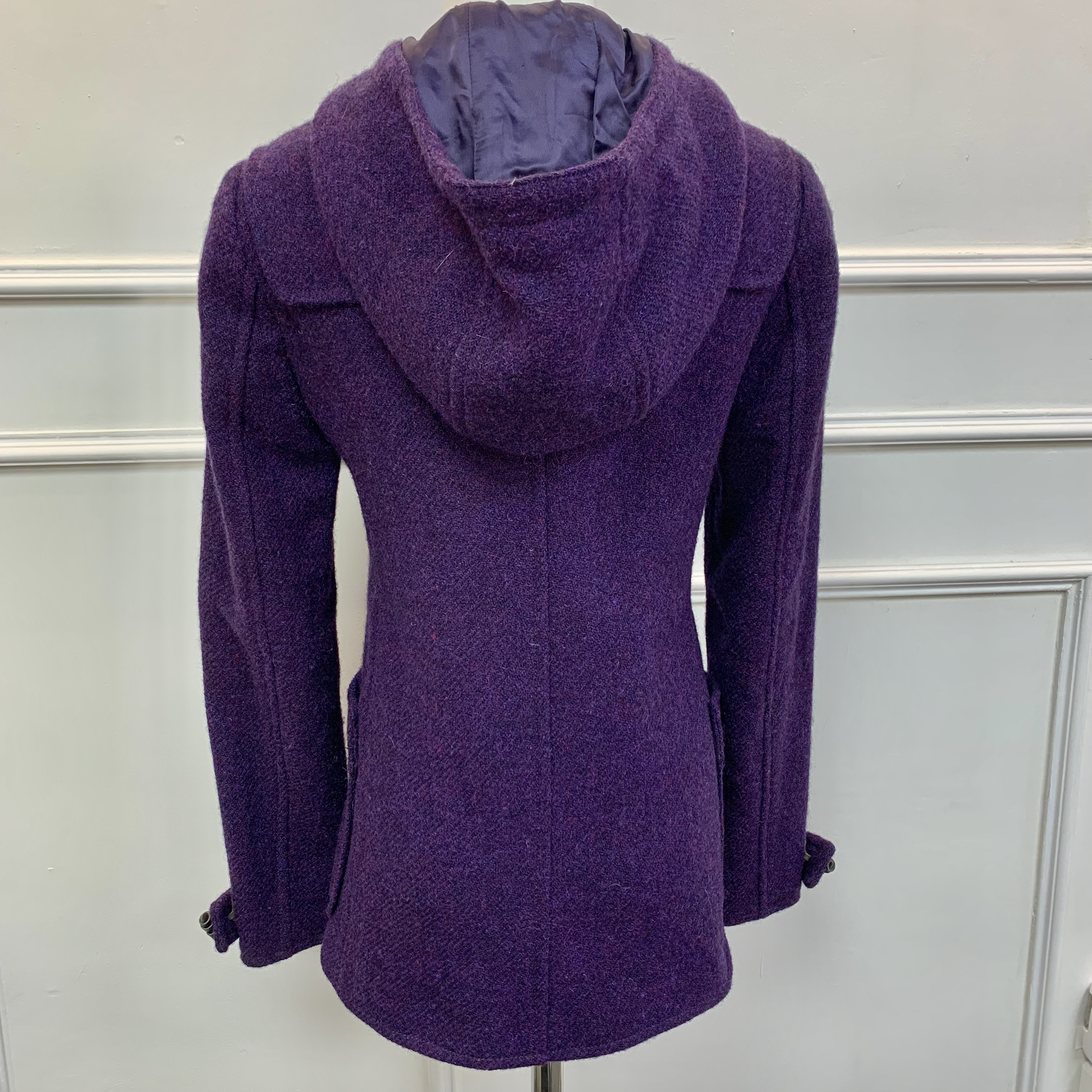 Miu Miu 中古款 💜💜紫色大衣連帽 學院風💜💜