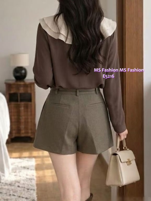E5216 靚料雙層ruffle top
