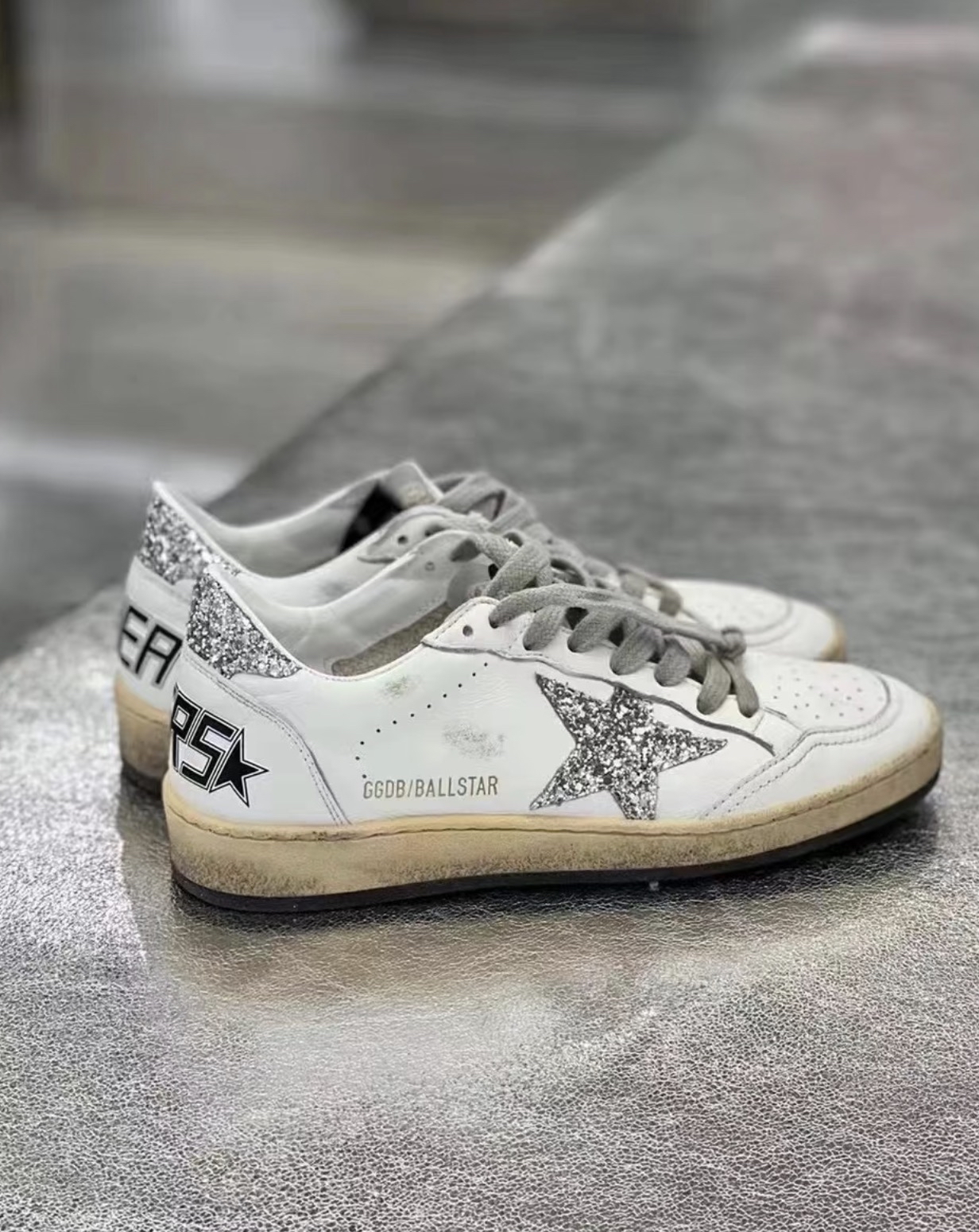 訂貨📮熱賣款🔥 Golden Goose 白色閃銀 Ball Star sneaker Size 35/36/37/38/39