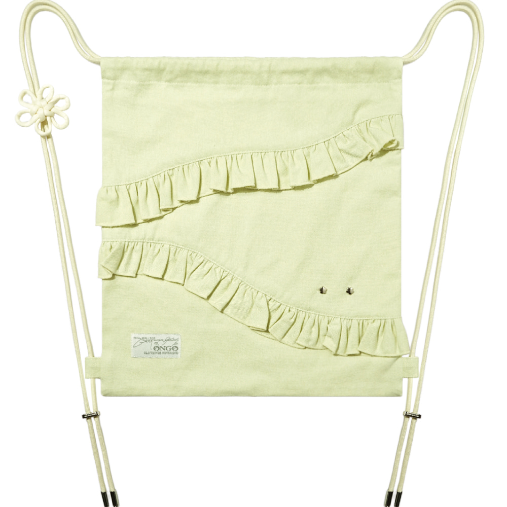 ONGO Flower Knot Ruffle Bag_Lemon 