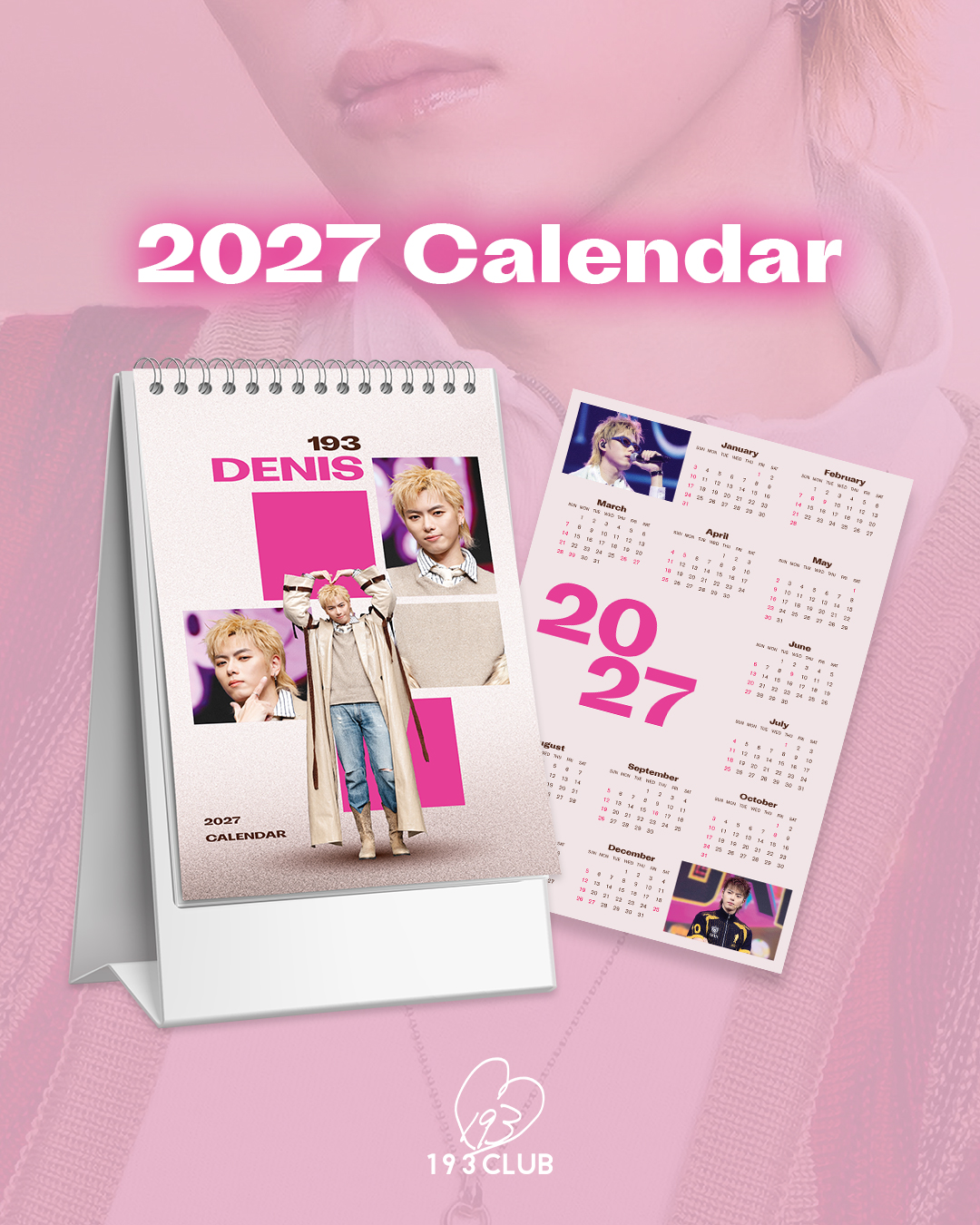 193Club【2027年座檯月曆】 