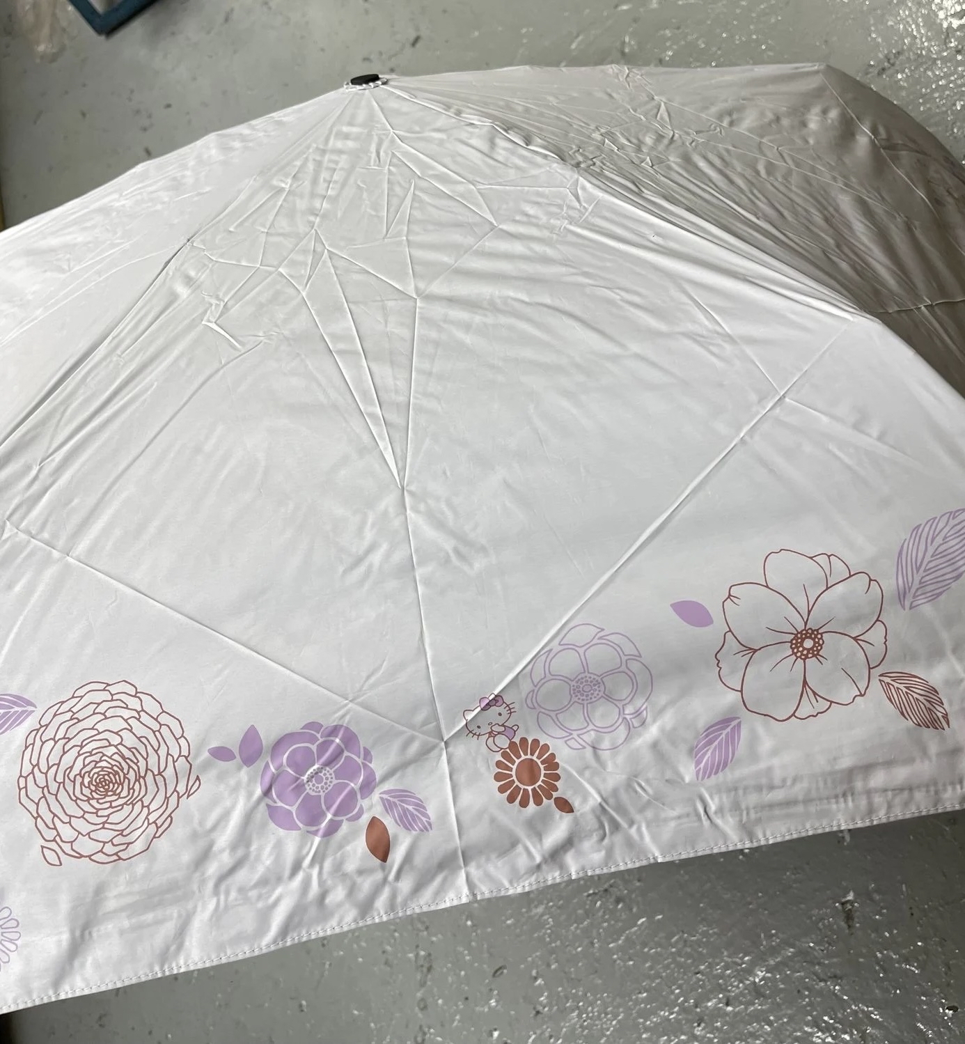 🎌日本直送🎌 Hello Kitty 限量款 內外雙層圖案 抗風防Uv縮骨遮