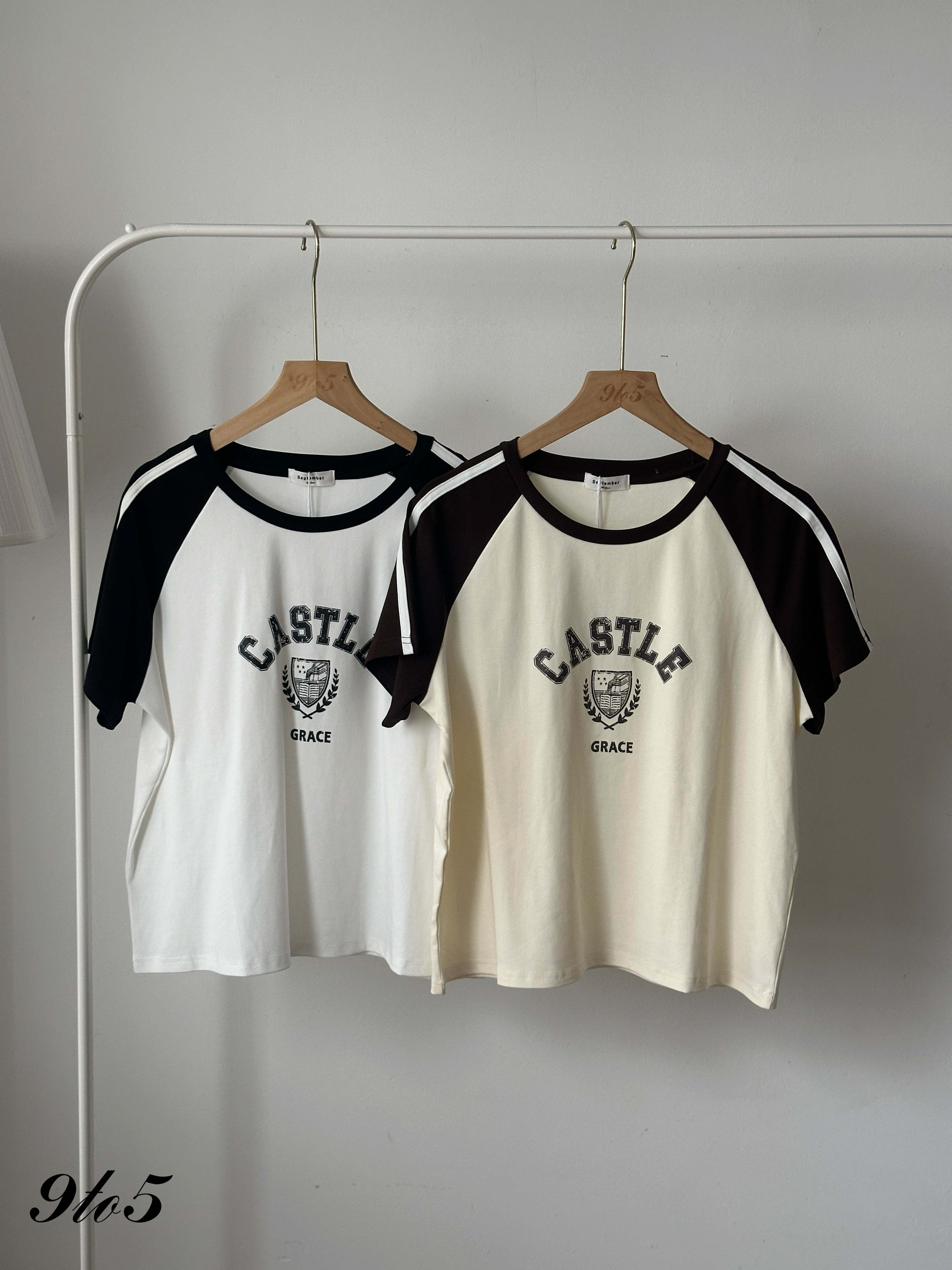 T4227 Contrast Raglan Sleeve Tee - 5 Colors 