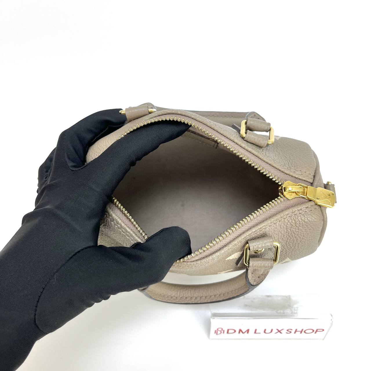LV Bicolour Nano Speedy Grey GHW