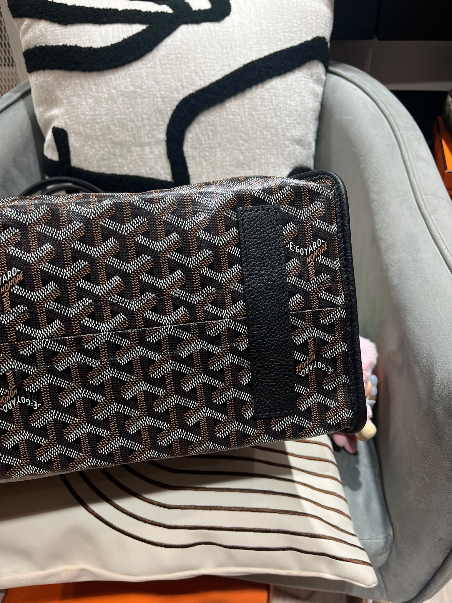 Goyard hardy pm tote bag noir 100%Authentic, 98%new  ✅收據✅pouch ✅塵袋 