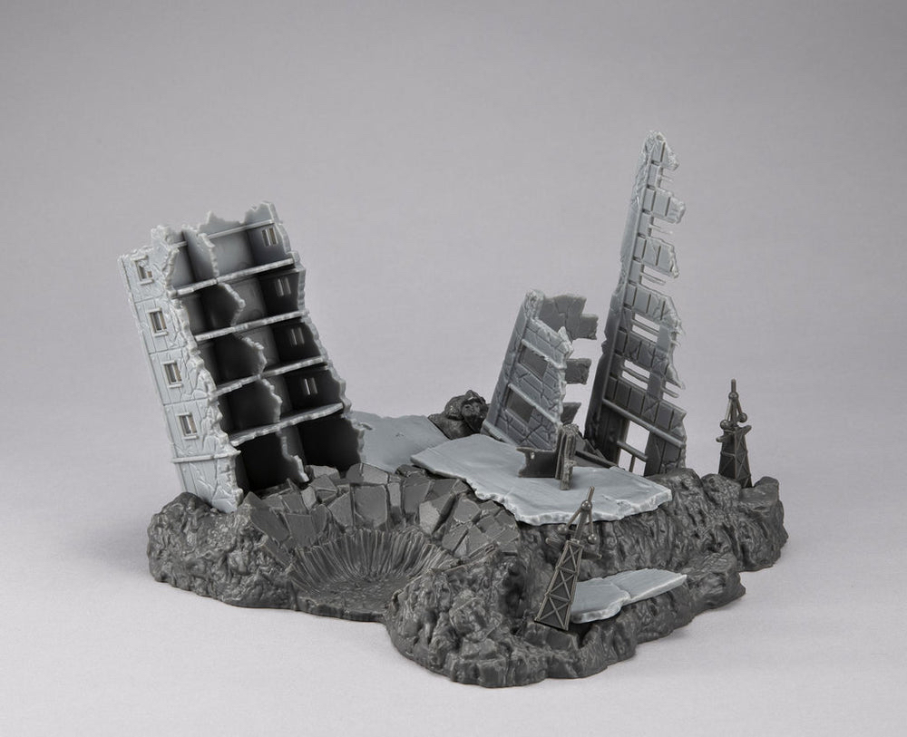 R.M.S《機動戰士高達 》G502M 紐約廢墟 (金屬色ver.) MEGAHOUSE RM series G structure Mobile Suit Gundam【GS02M】The abandoned buildings in New Yark city（Material Color Edition）場景