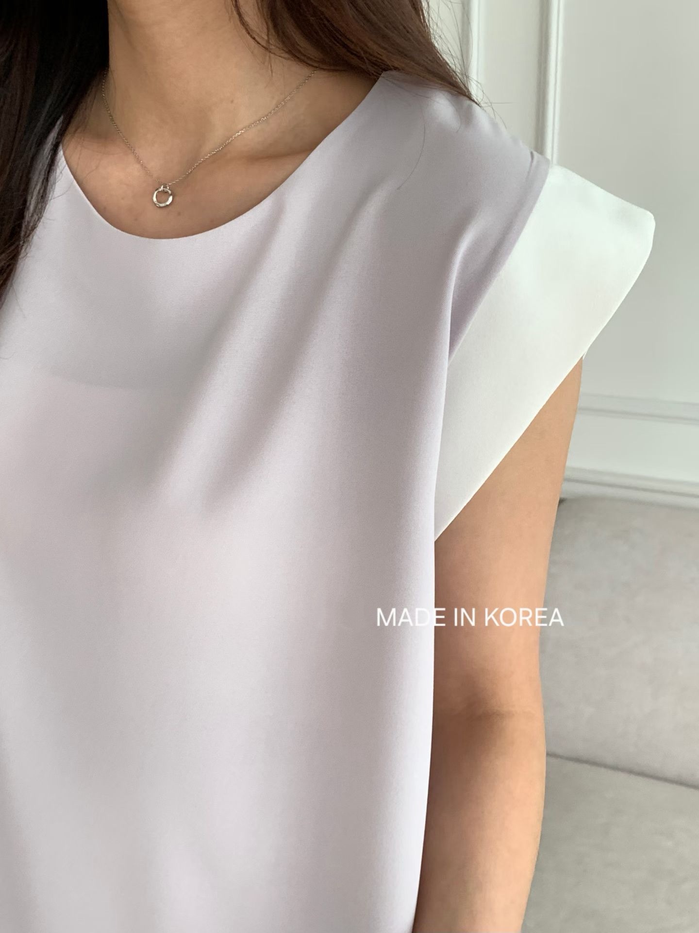 G6534 靚靚拼邊top