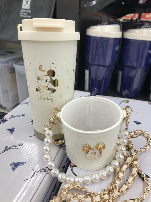 泰國直送 米奇水杯保溫杯女吸管杯