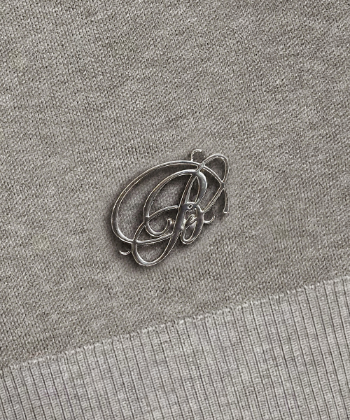 Big B Logo Full-Zip Knit Track Top - Sand