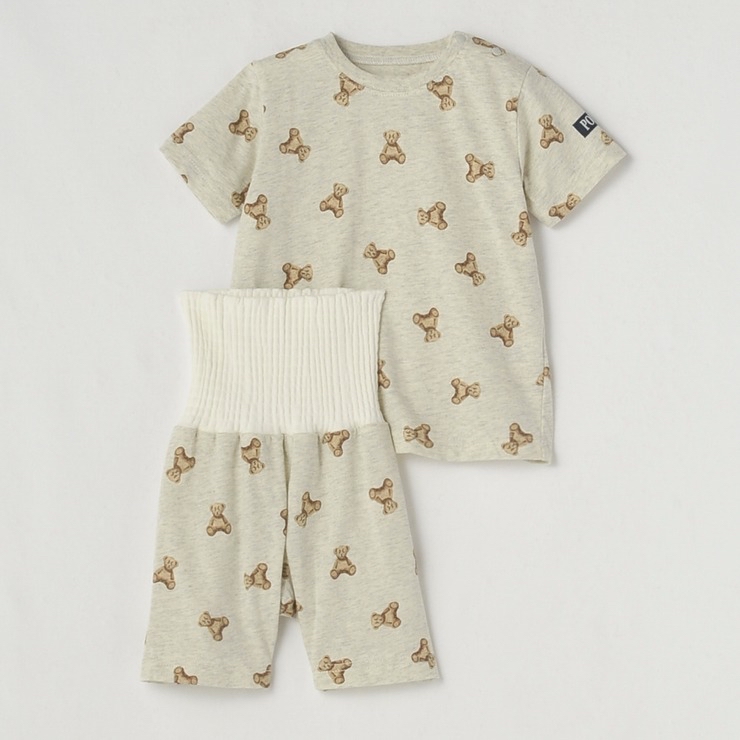 🇯🇵限量預訂 日本直送🇯🇵Polo Baby三色小熊滿印短袖包腹家居服上下套裝