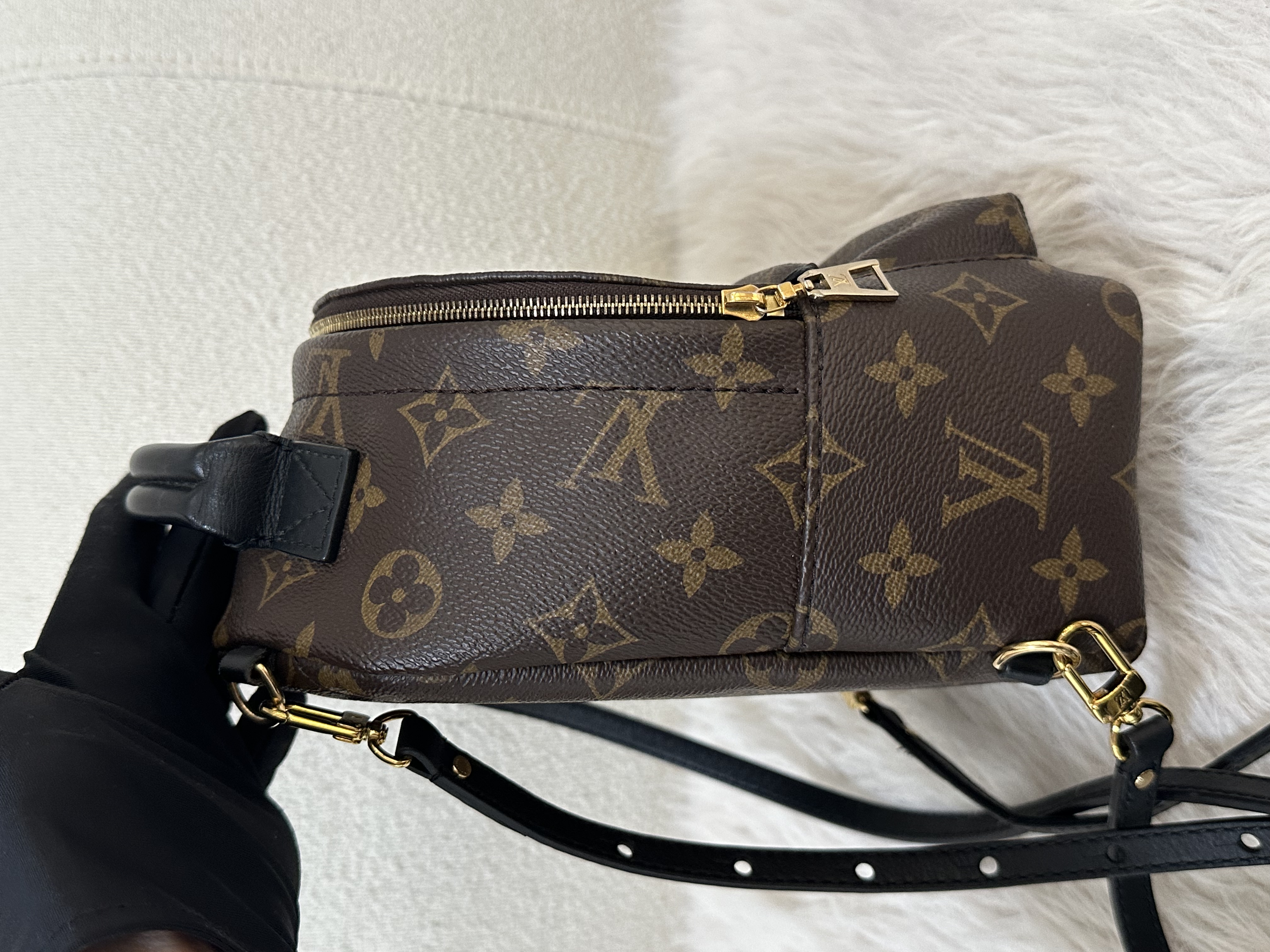 Pre-owned Louis Vuitton Monogram Palm Springs Backpack /26NY10