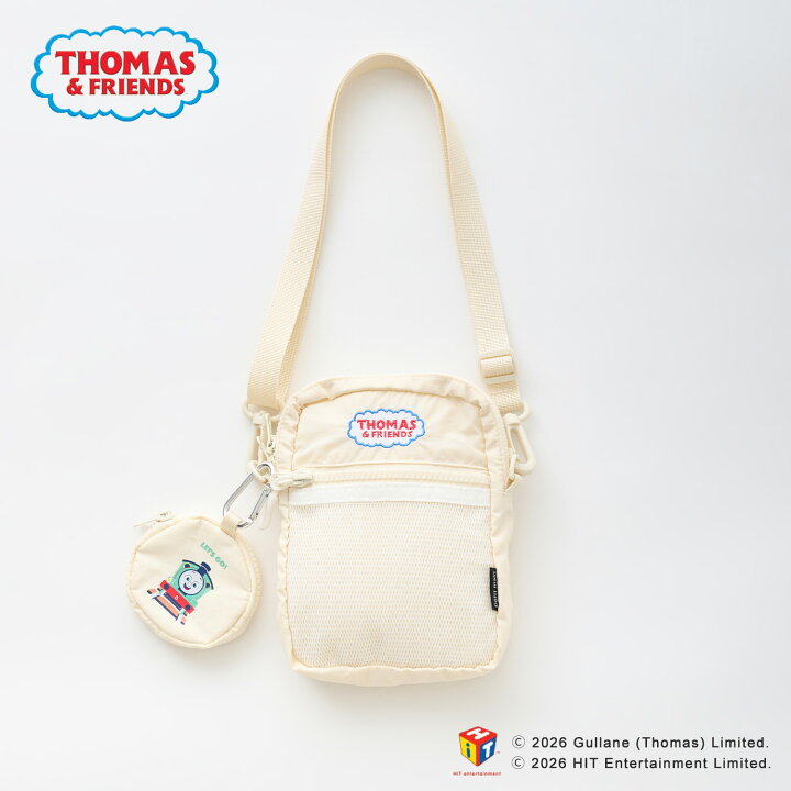 🇯🇵預訂 日本直送🇯🇵Petit Main x Thomas湯瑪士小火車系列兩色標誌刺繡單肩包