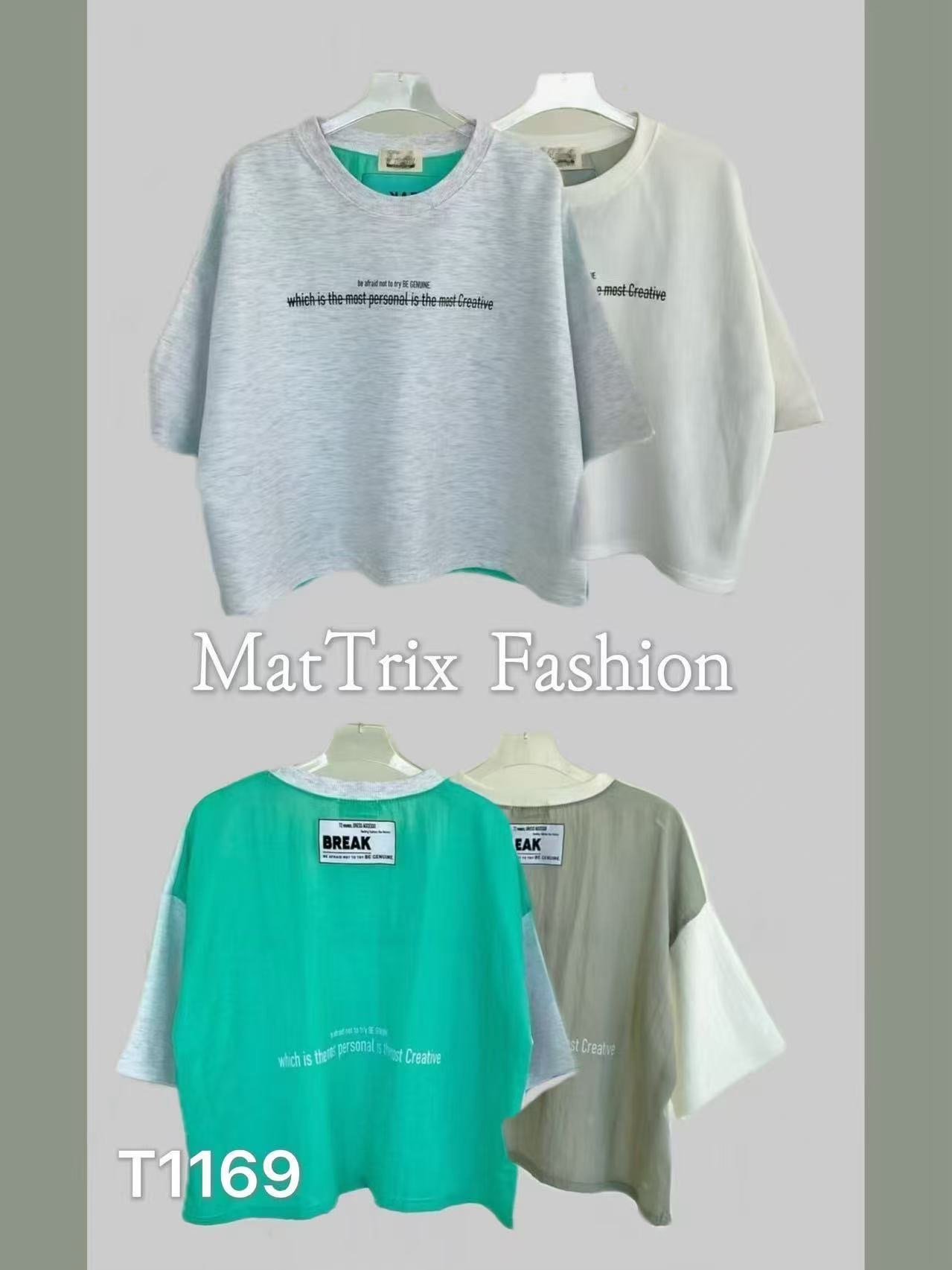 T1169 背拼色Tee 原價 $220