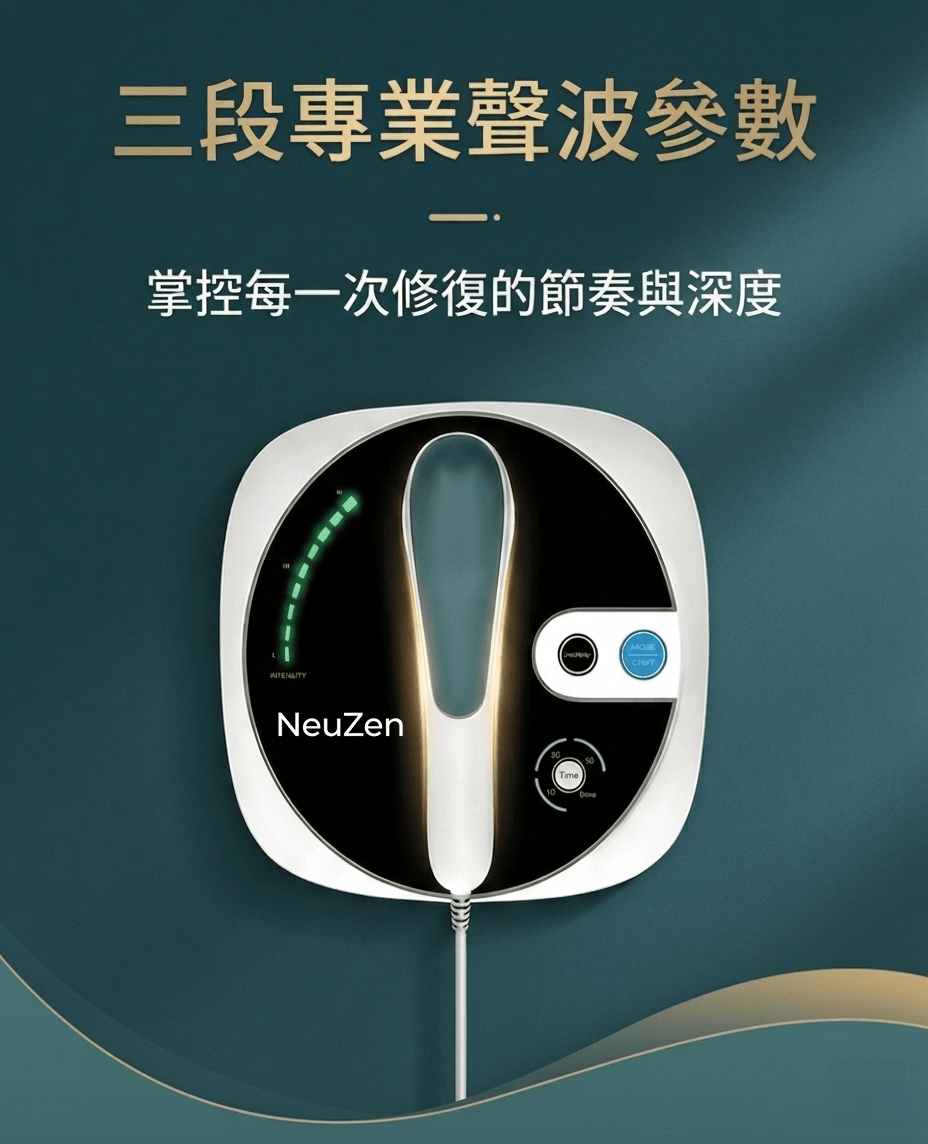 [香港行貨丨一年保養] Neuzen 超聲波 1MHz 深層肌肉修復儀 | 針對肩頸僵硬、腰背痠痛、運動後深層疲勞而設 Neuzen 1MHz Ultrasonic Deep Muscle Repair Device | Designed for stiff neck and shoulders