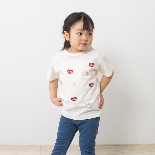 Polo Baby 短袖兔仔絲帶心心Tee 2色可選 100/110/120cm