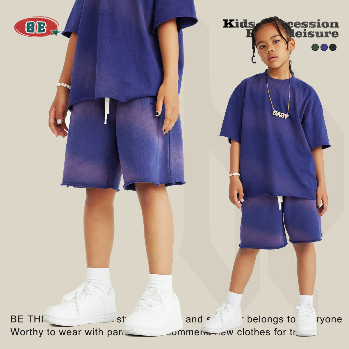  $88件.2件起 $80件.🏀✨ BE THRIVED 漸變休閒短褲 ✨🏀