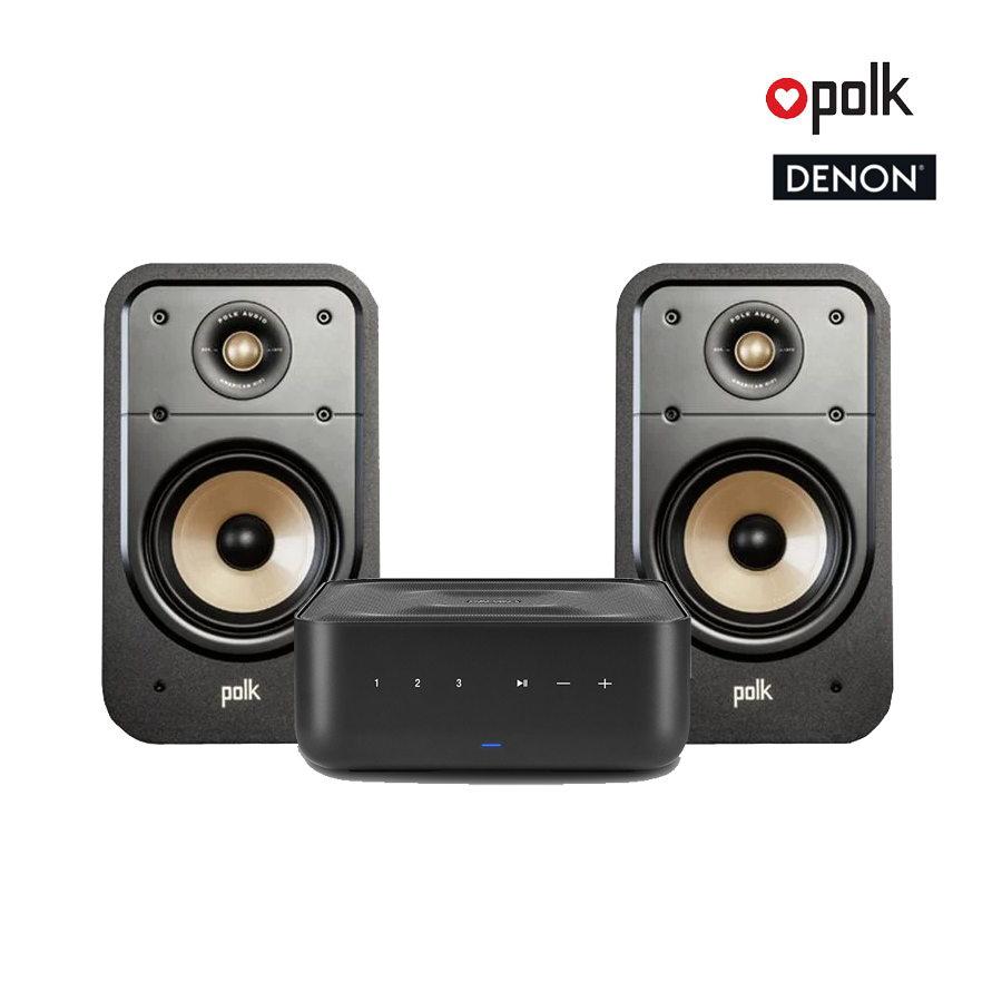 Polk Audio ES15 x Denon Home Amp Integrated Amplifier HiFi Set