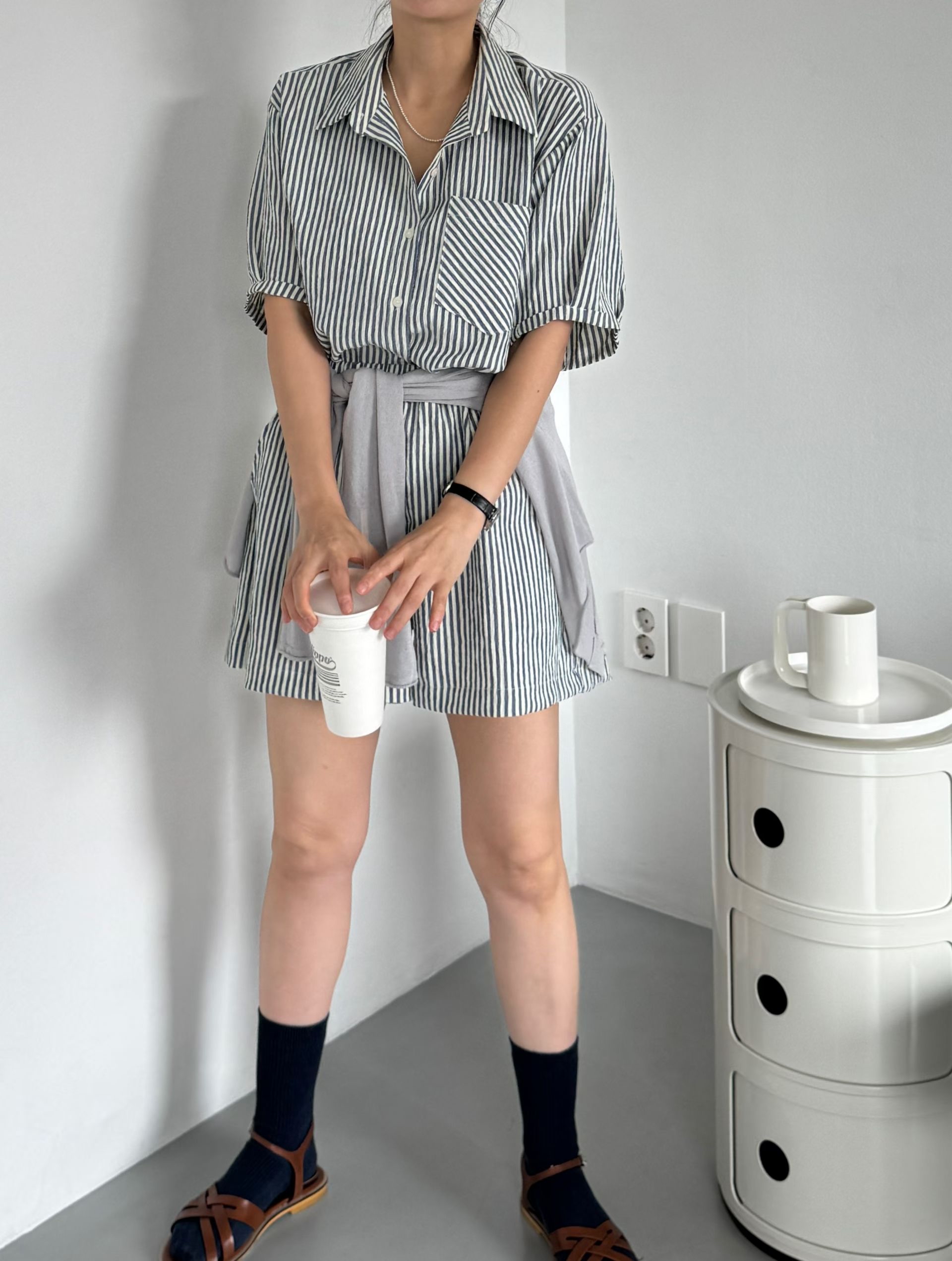 🇰🇷東大門女裝 | stripe shorts 