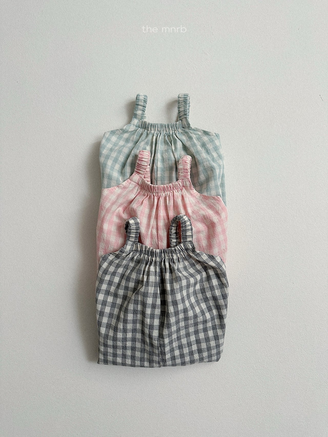 Minirobe | Check Jumsuit (Mint XL100-110)