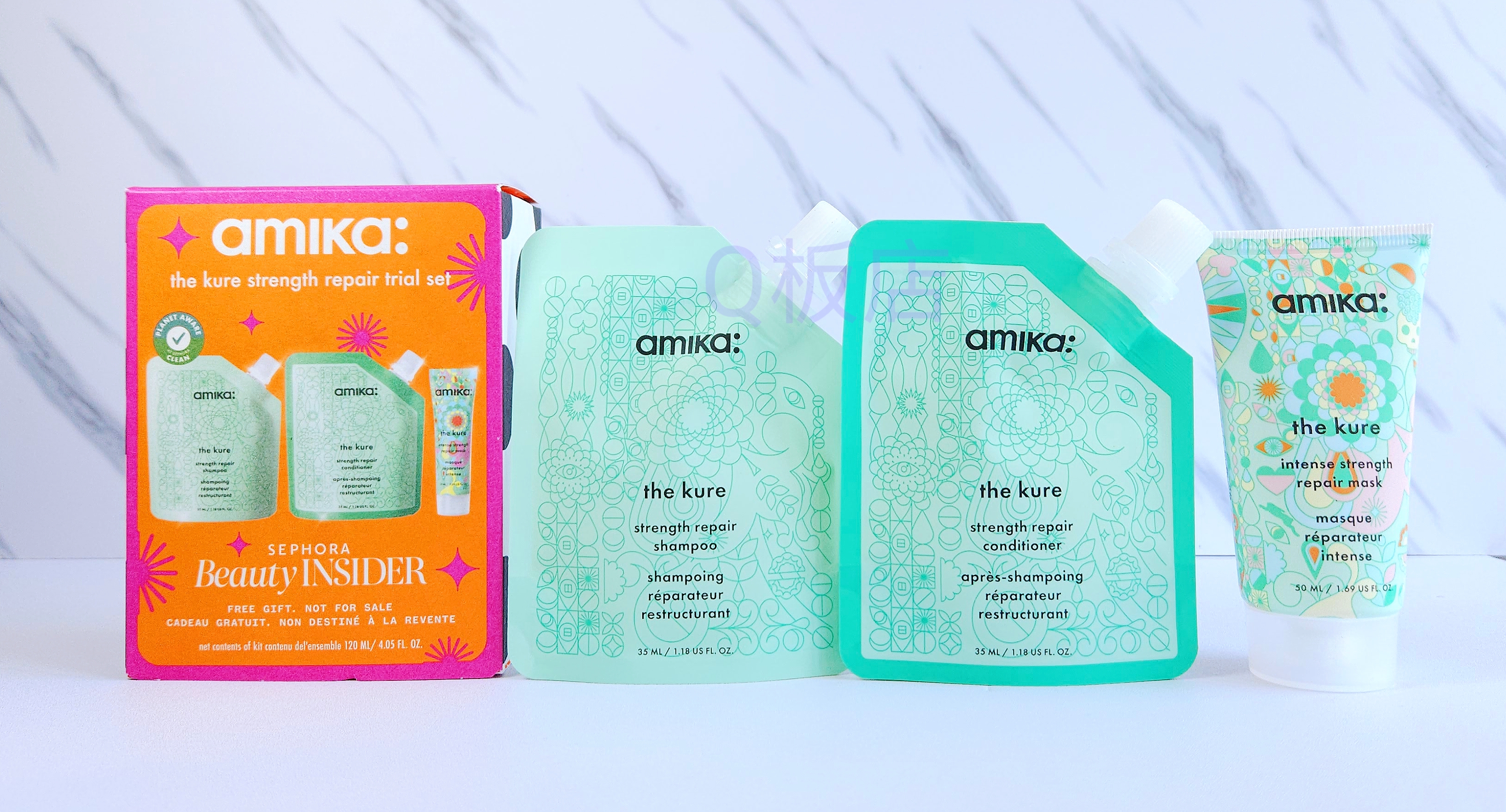 Amika Bye, Bad Hair Days 強韌修復洗護3件旅行套裝