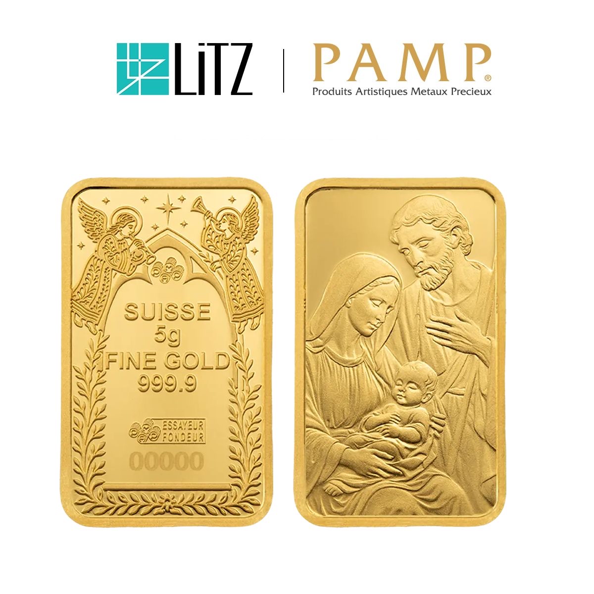 [5 gram] LITZ PAMP The Nativity Limited Edition Gold Bar (999.9) PG088