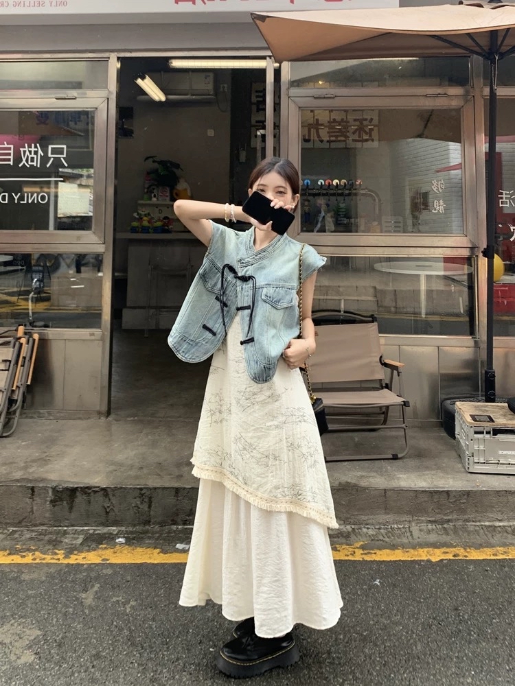 ST444盘扣国风两件套