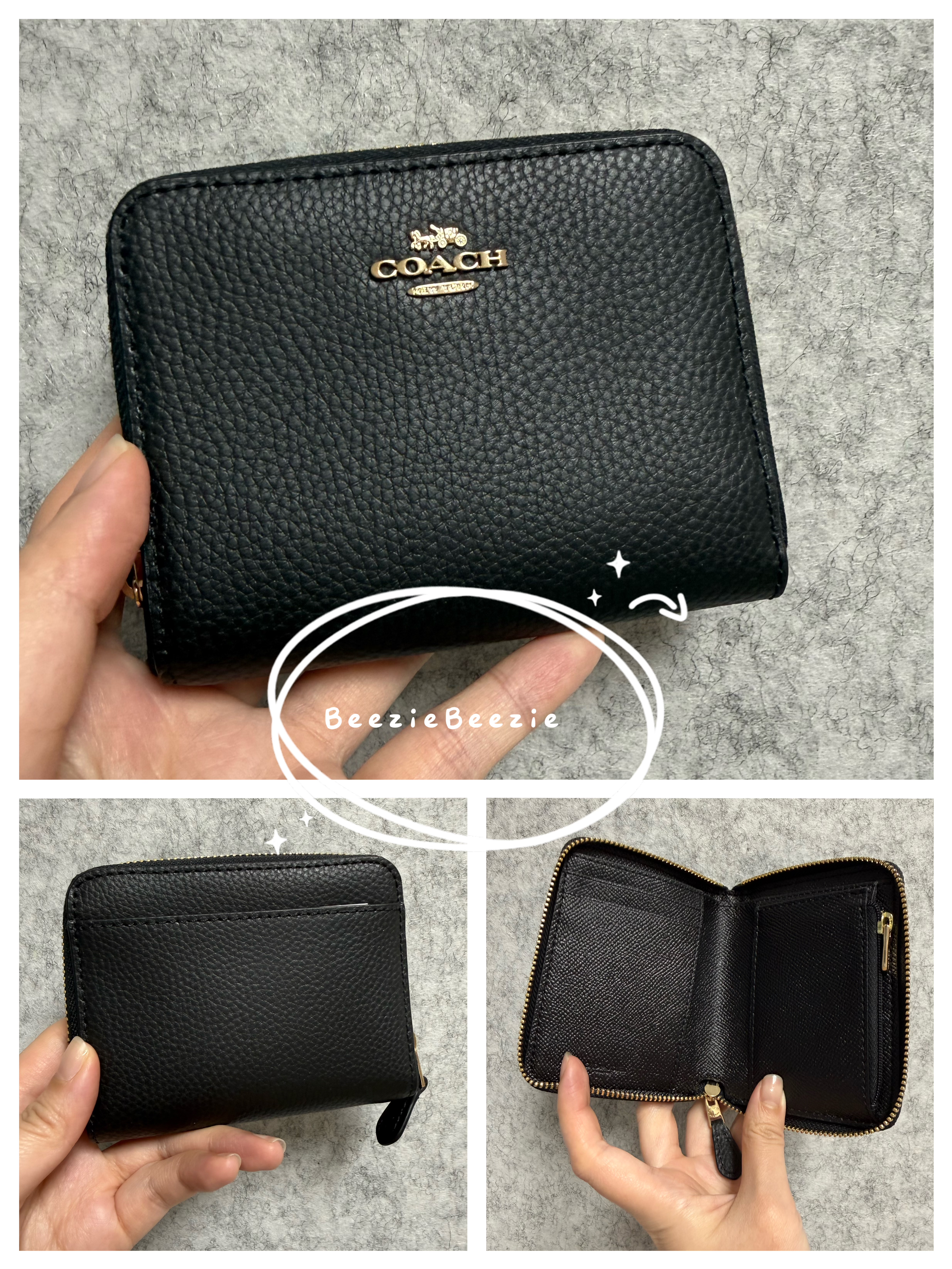 [香港現貨] Coach 女裝 small zip around 銀包