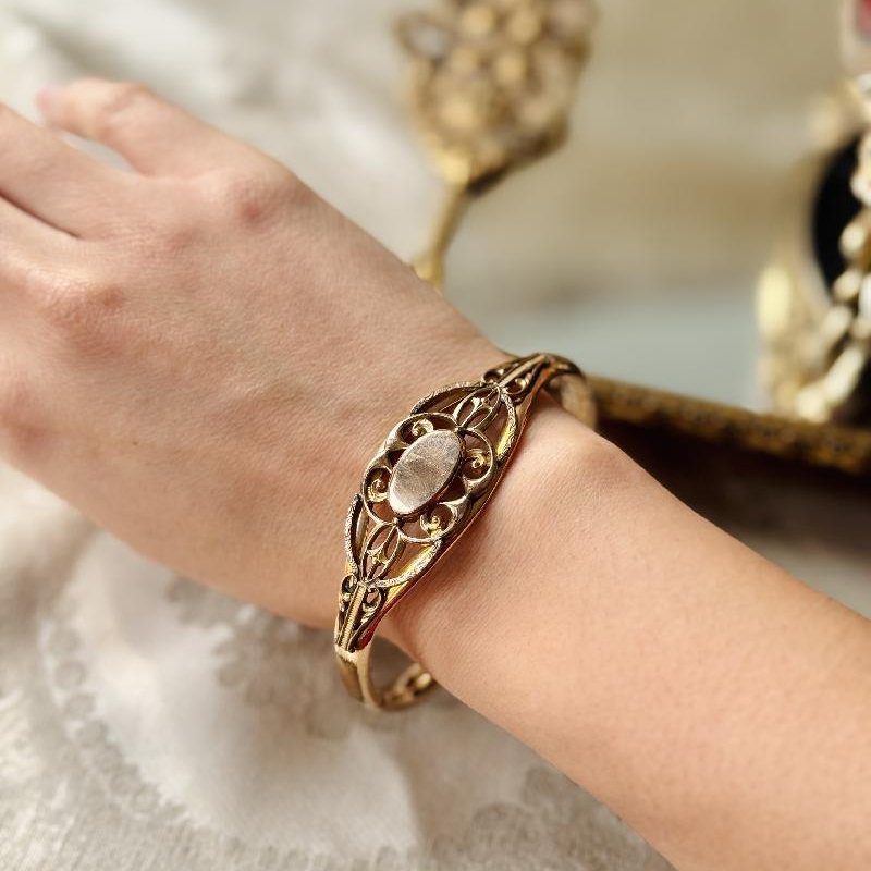 Antique Victorian Gold-Filled Bangle - Imperfect (MT2495)