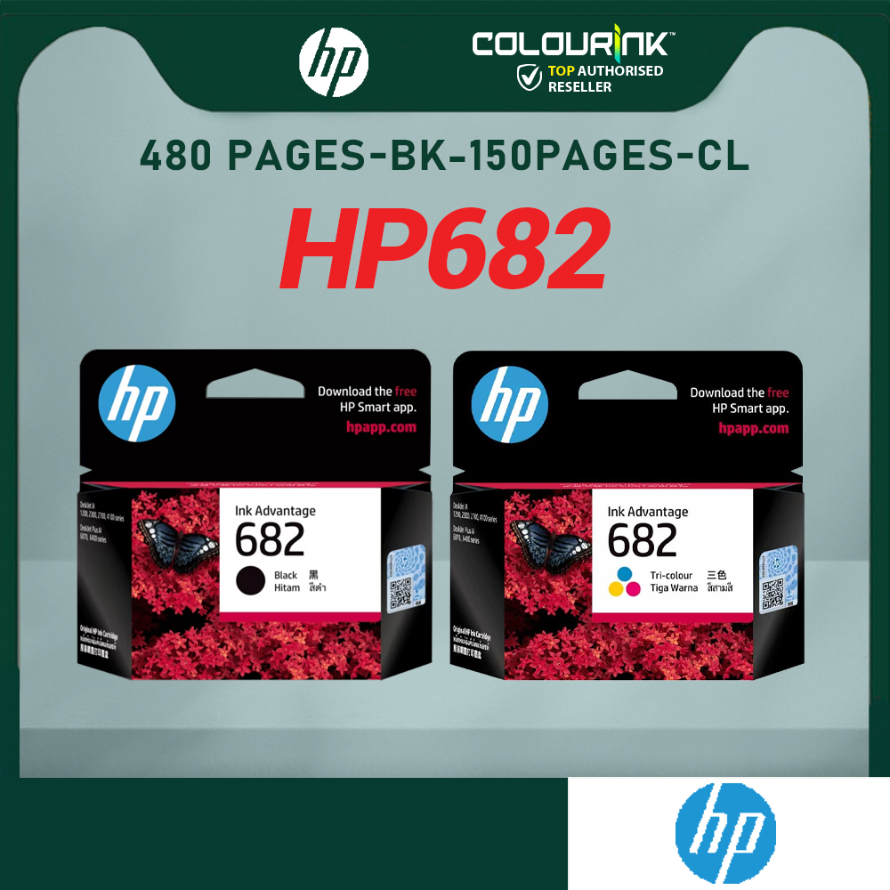 HP Ink Cartridge 682 Black Tri-Color 3YM77AA 3YM76AA Deskjet 2335 2336 2337 2338 2776 2777 2778 2779 4176 4177 4178