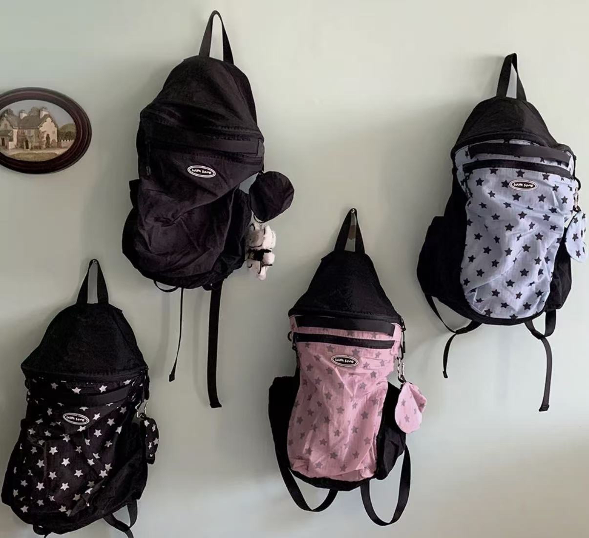 韓國WITH SOME Shine Star Folding Backpack