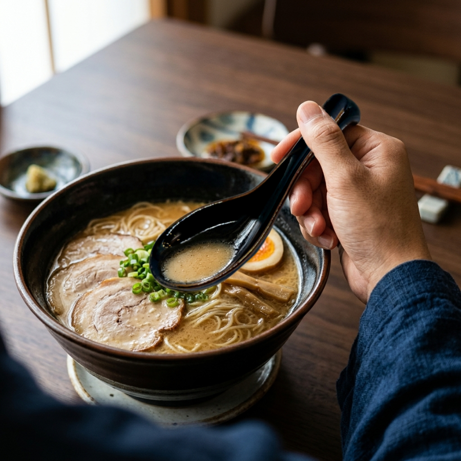 【日本製】美濃燒天目亮光掛耳手把陶瓷匙羹