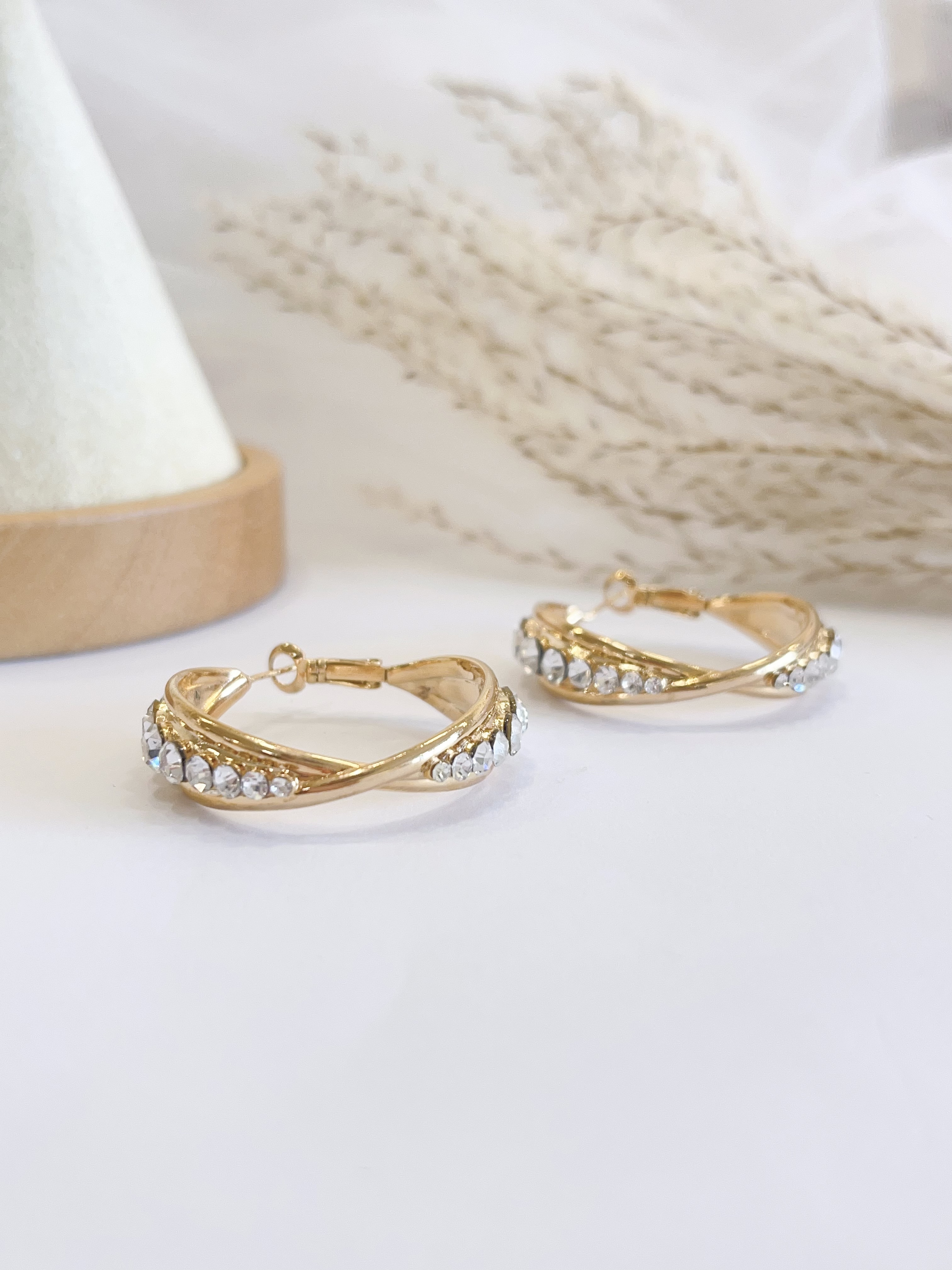 新款欧美气质锆石耳环