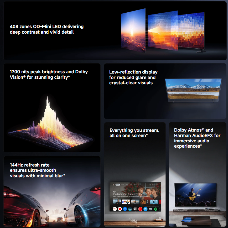 Xiaomi 55-inch S Pro Mini LED 2026 4K Google TV (L55MB-SSEA)