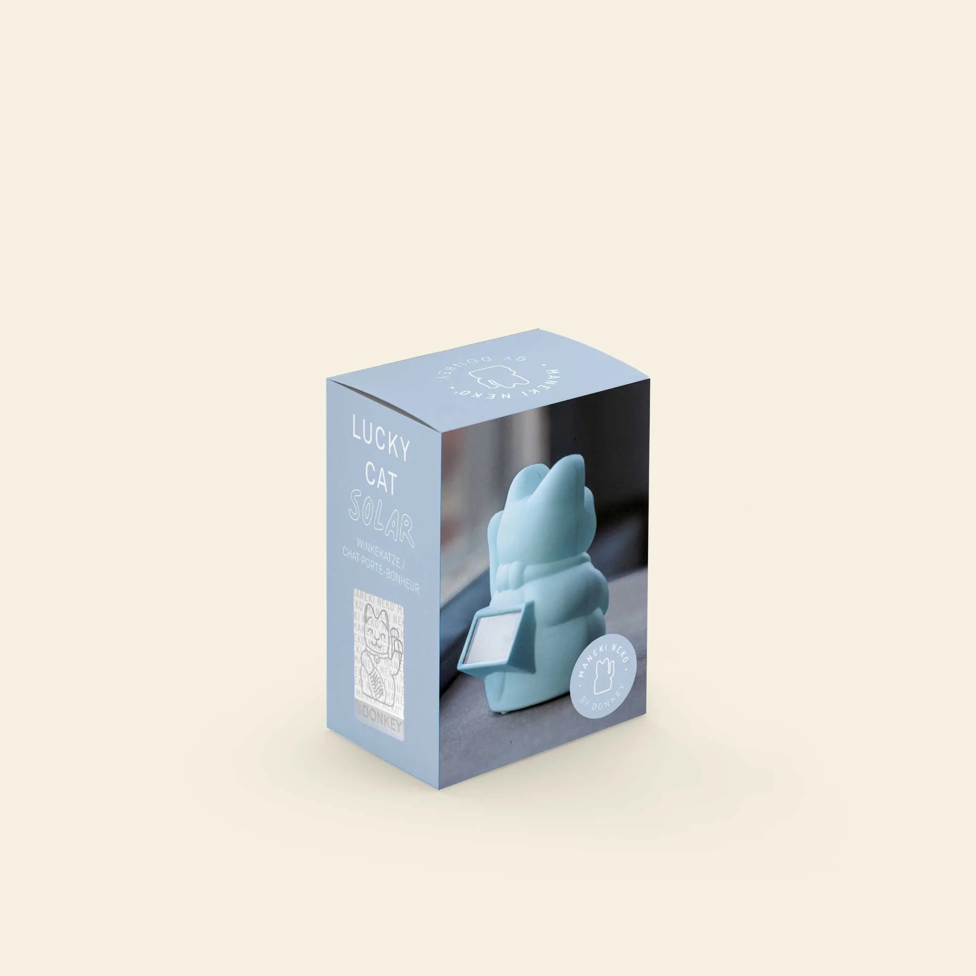 📦訂購 Donkey Products Lucky Cat Solar (HELLBLAU) 淺藍色 太陽能 招財貓