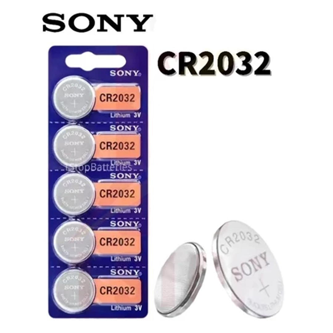 SONY CR2032鈕扣電池3V電餅電芯鈕型電池 - 1粒裝 / 5粒裝  SONY CR2032 Button Cell 3V Battery - 1-pack / 5-pack