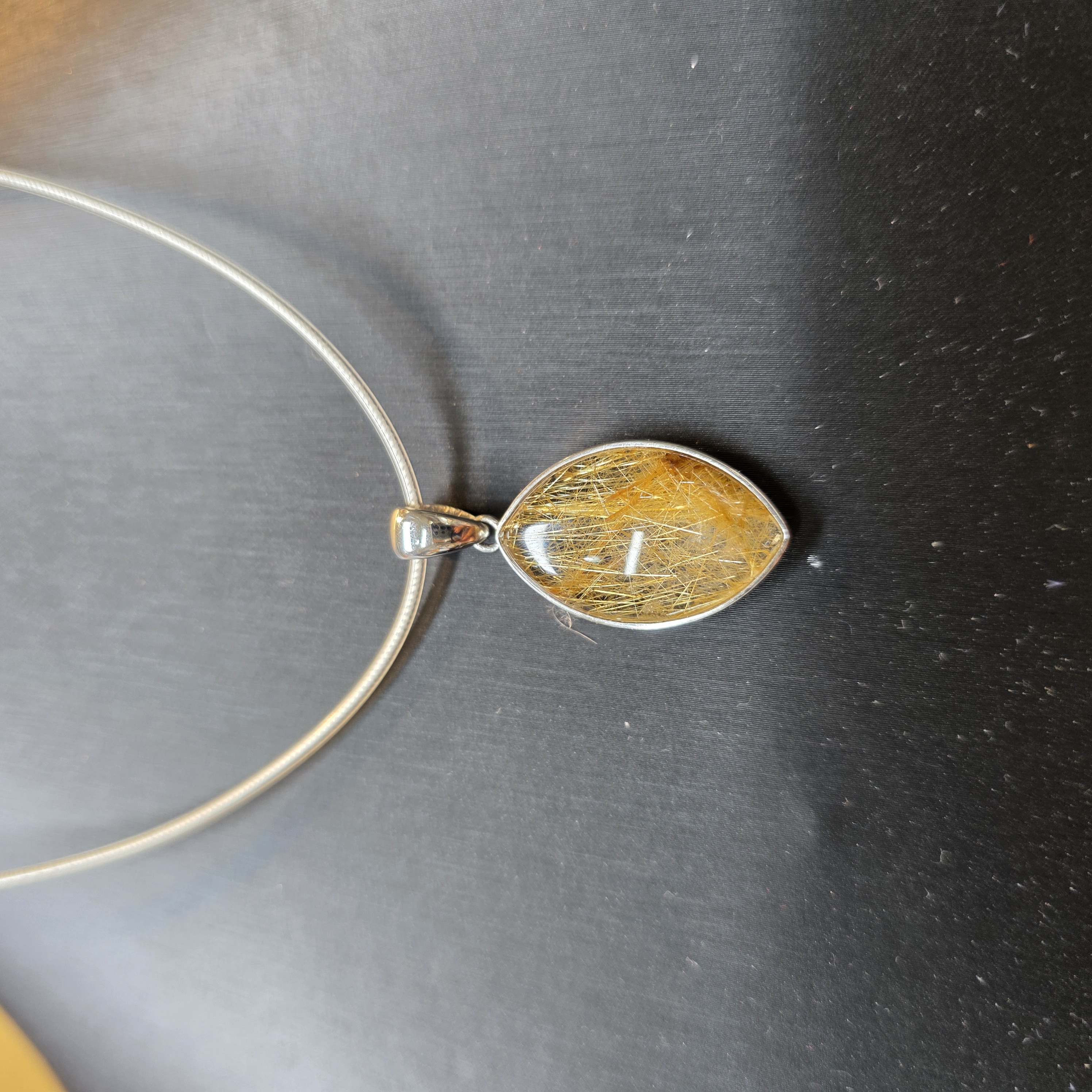 金髮晶925銀吊飾