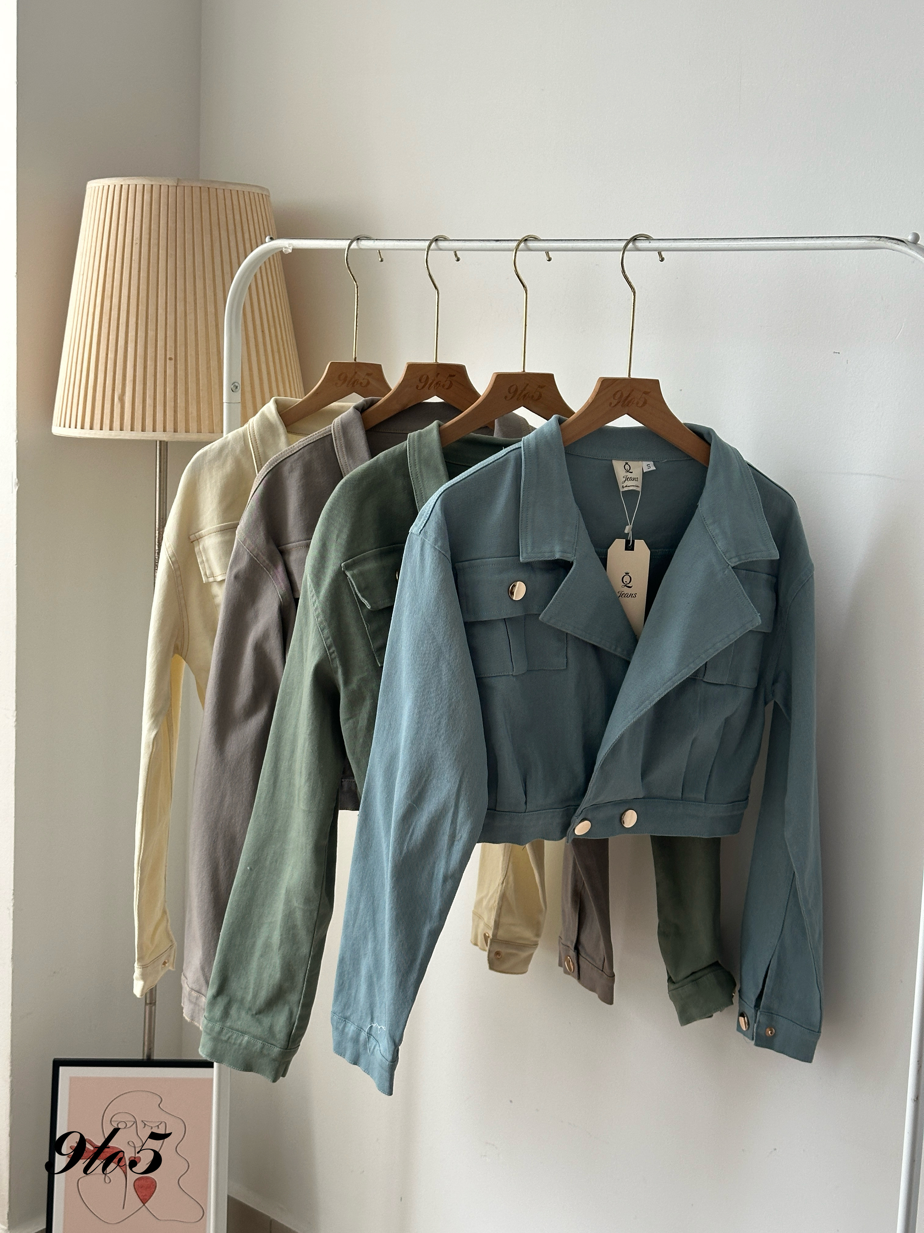 T3968 Long Sleeve Denim Jacket - 4 Colors