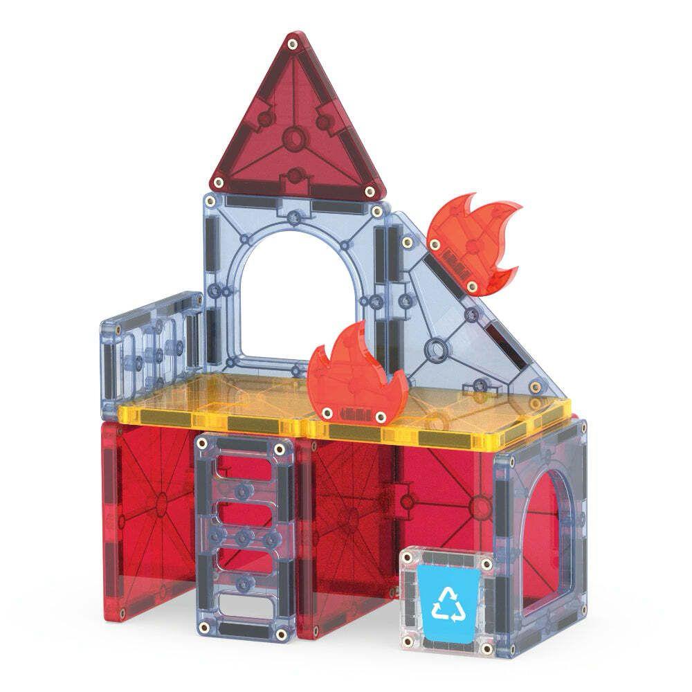 Magna-Tiles - 磁力積木火警救援套裝 27 件組