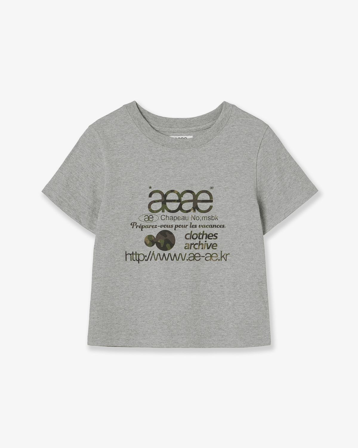 🇰🇷訂購｜aeae｜WEB LOGO CROP T-SHIRTS 11色 